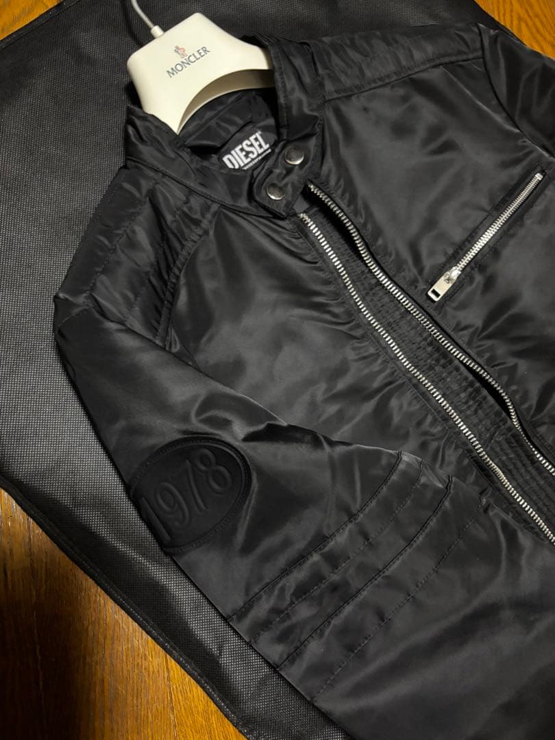 DIESEL ブラック ライダースジャケット　エライザジャケット　タグ付き