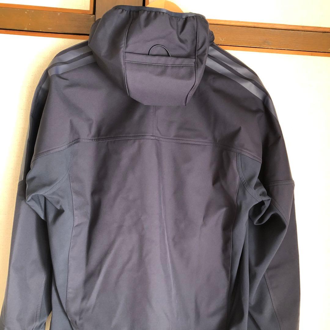 adidas フード付きネイビーウィンドブレーカーXL 新品未使用