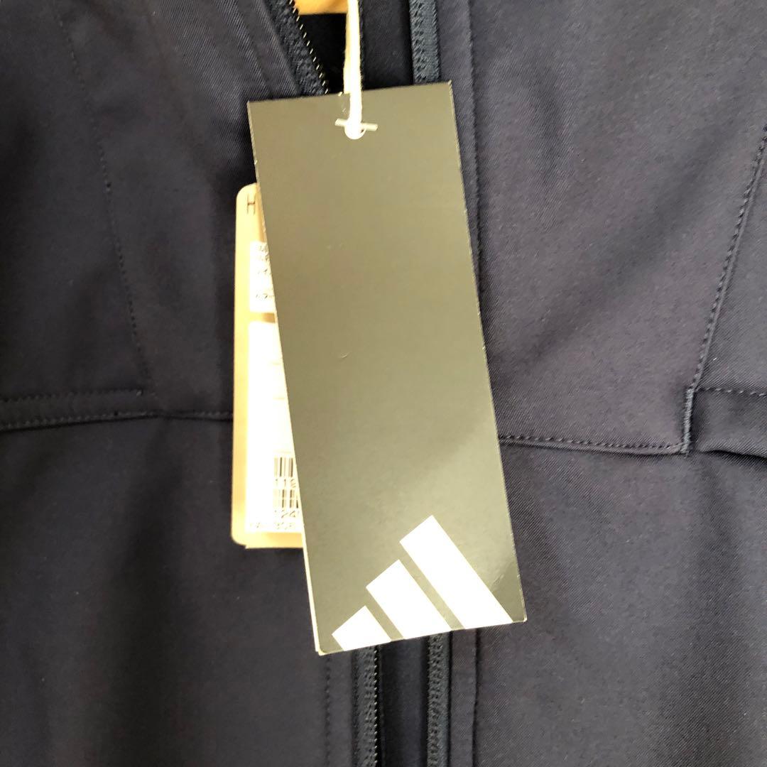 adidas フード付きネイビーウィンドブレーカーXL 新品未使用