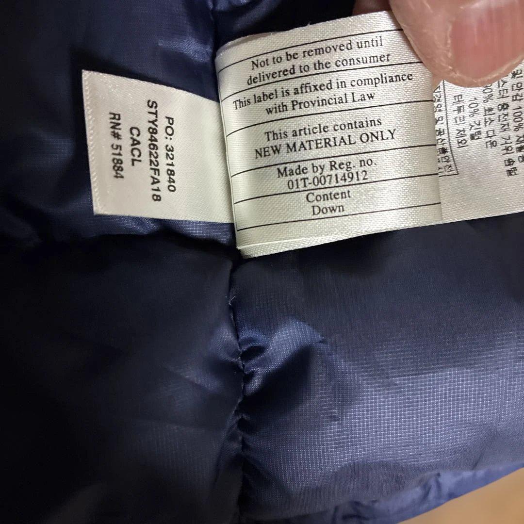 美品 patagonia ダウン・セーター・ベスト ネイビー　M