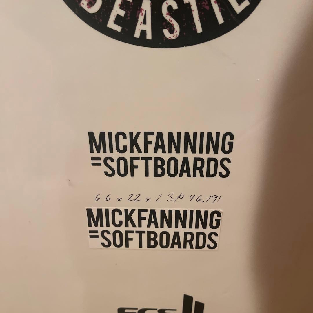 美品ミックファニング クマフィッシュMFソフトボード 6'6 ミッドレングス