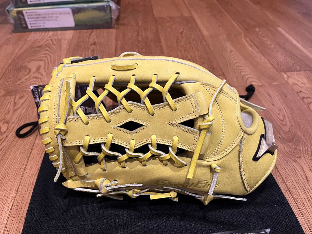 Mizuno Global Elite 硬式グローブ ナチュラルライム左用