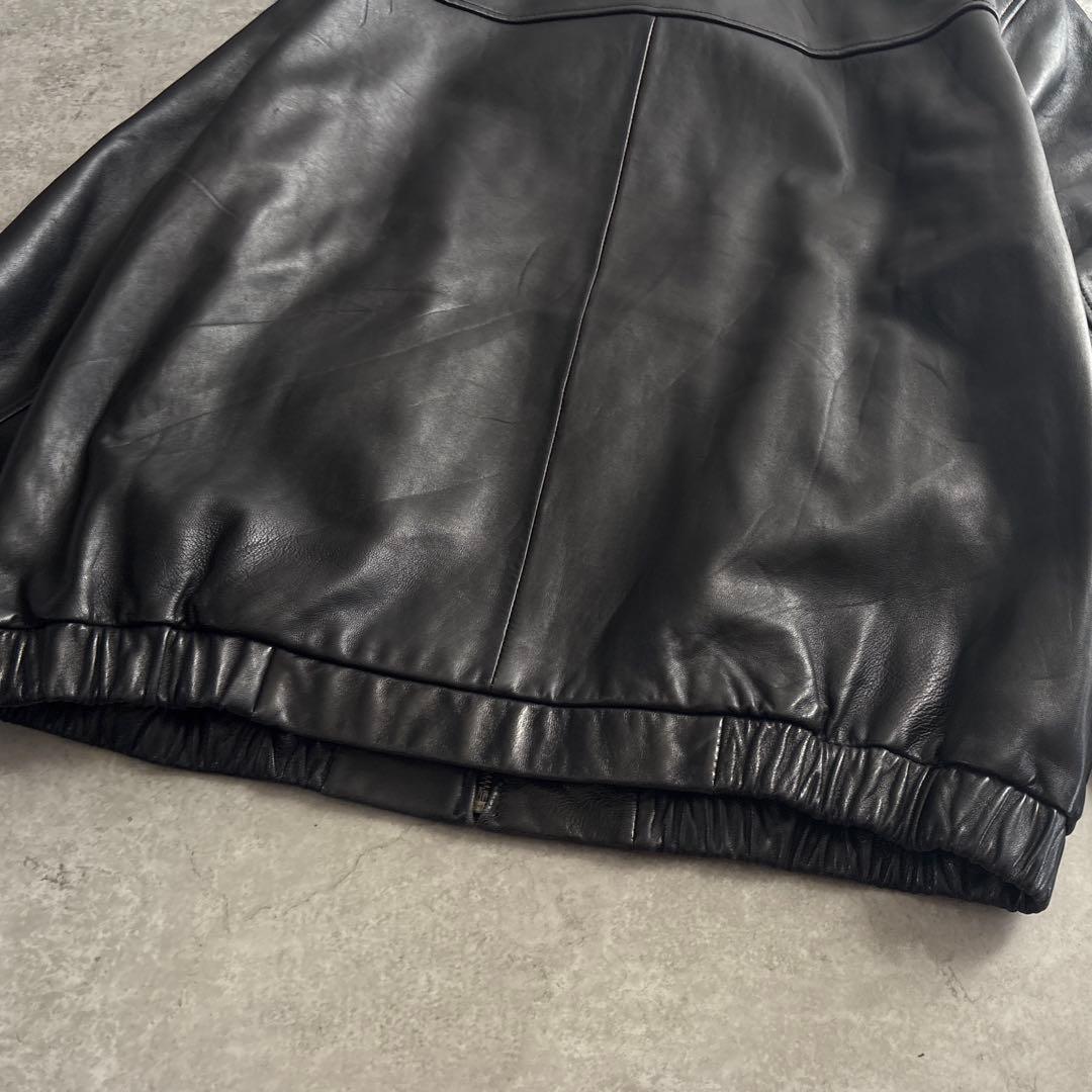 美品■CHAPS RALPH LAUREN【XL】レザージャケット ラムレザー