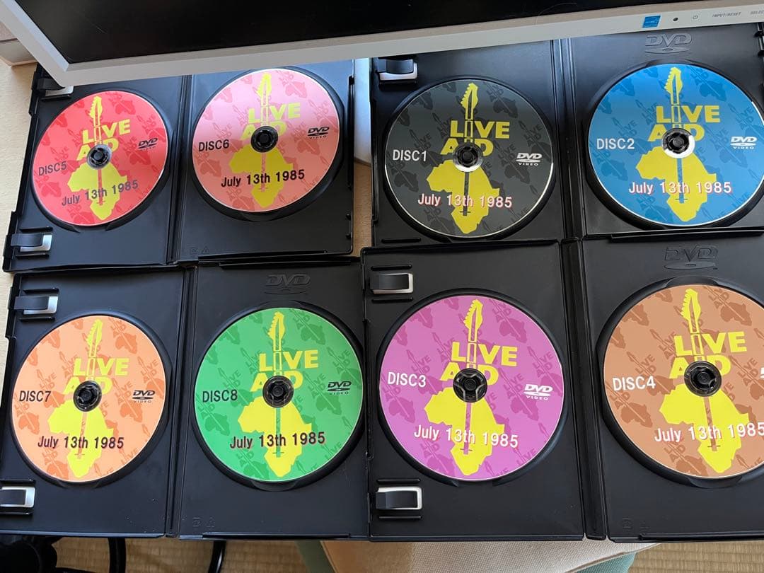 最終値下げ！当時物レア！LIVE AID 完全版コンプリートDVDセット