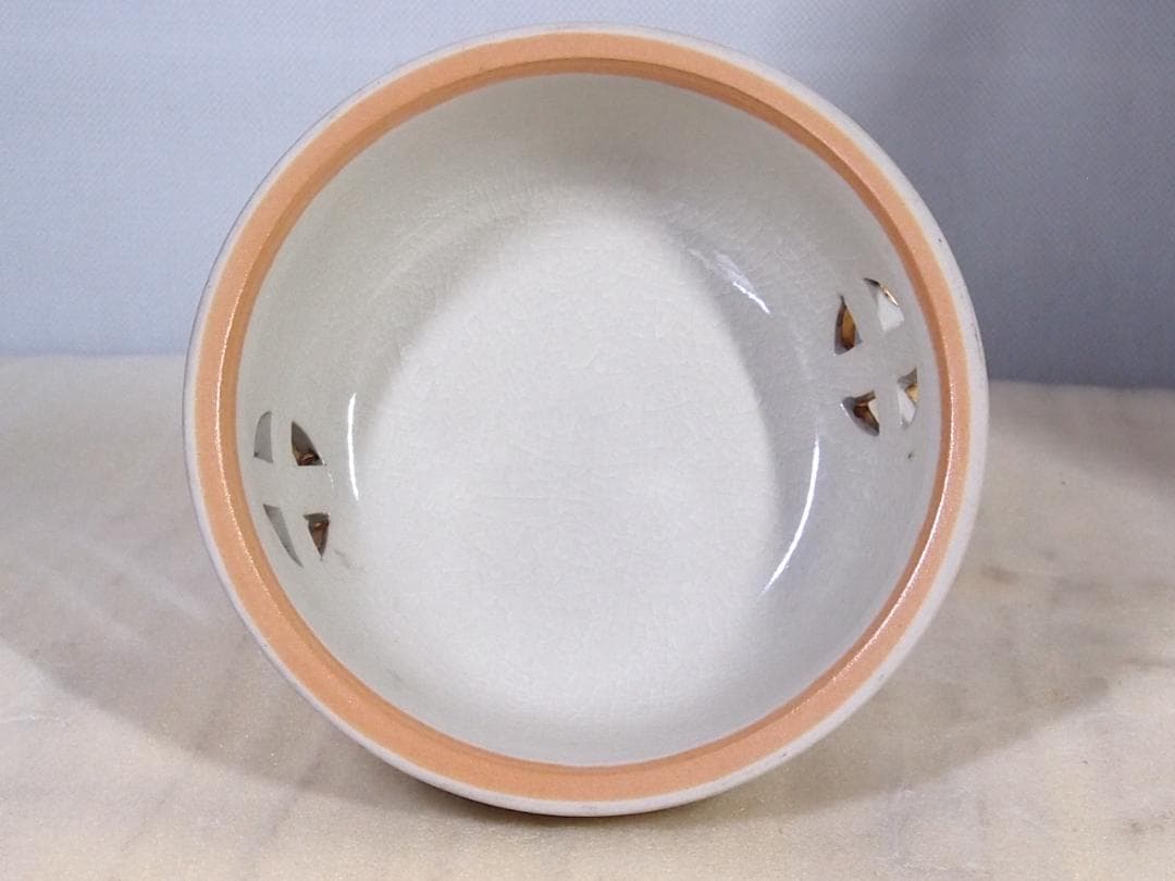 【良品】薩摩焼 金彩 雲群鶴文 大香炉 置物 茶道具/香道具 陶磁器 インテリア