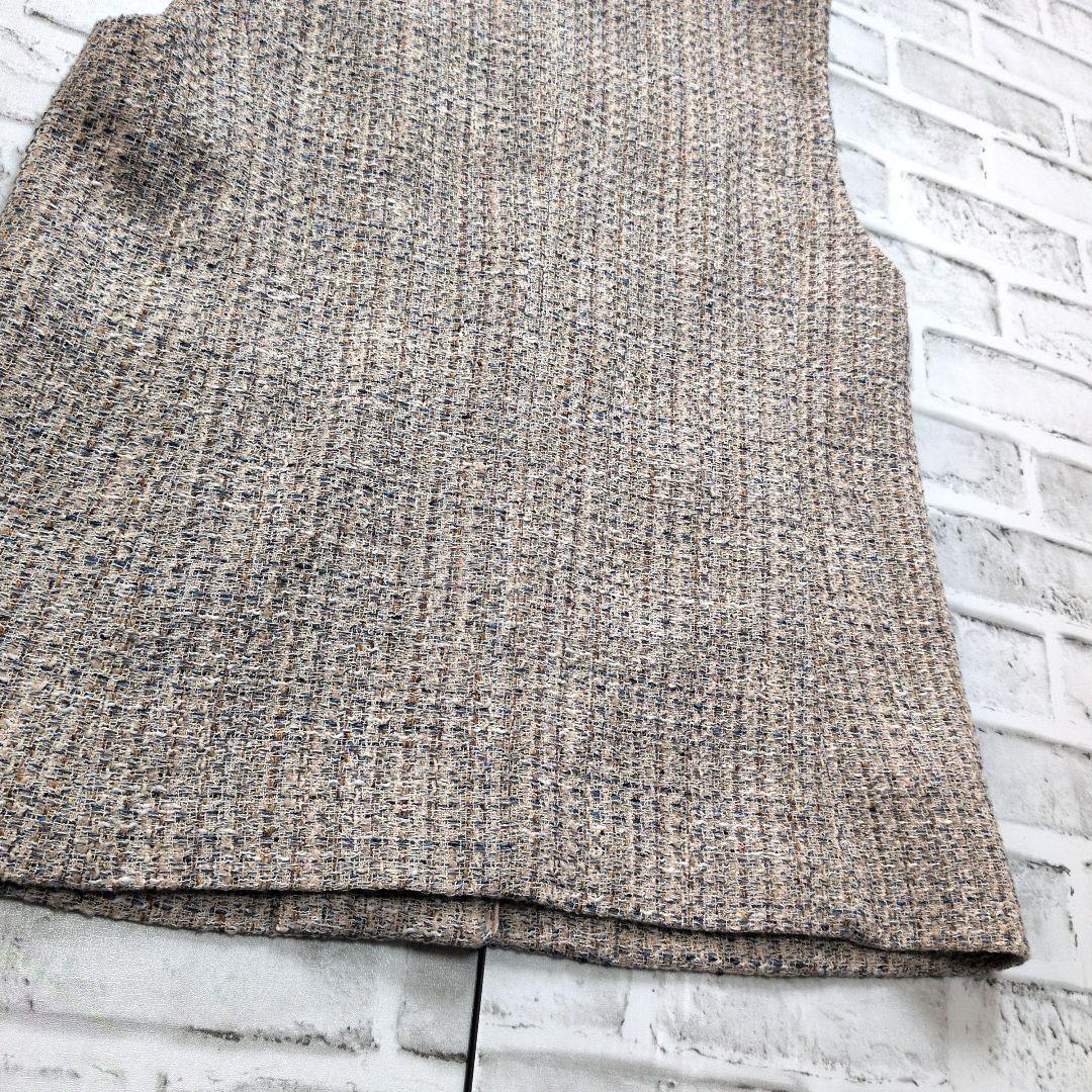 グリーンレーベルリラクシング ツイード ジレ 金ボタン ベスト