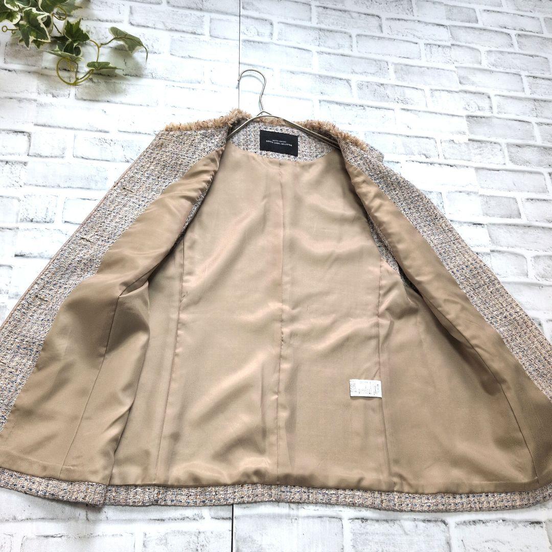 グリーンレーベルリラクシング ツイード ジレ 金ボタン ベスト