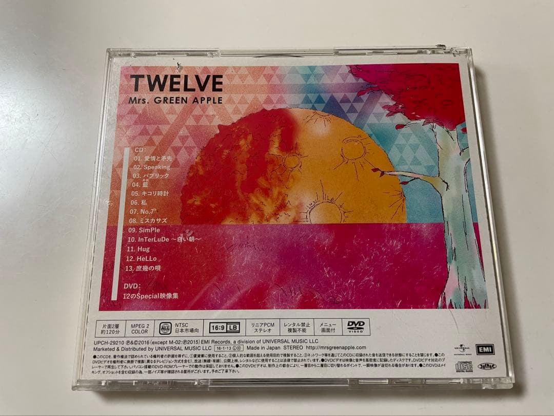 Mrs. GREEN APPLE TWELVE 初回限定版