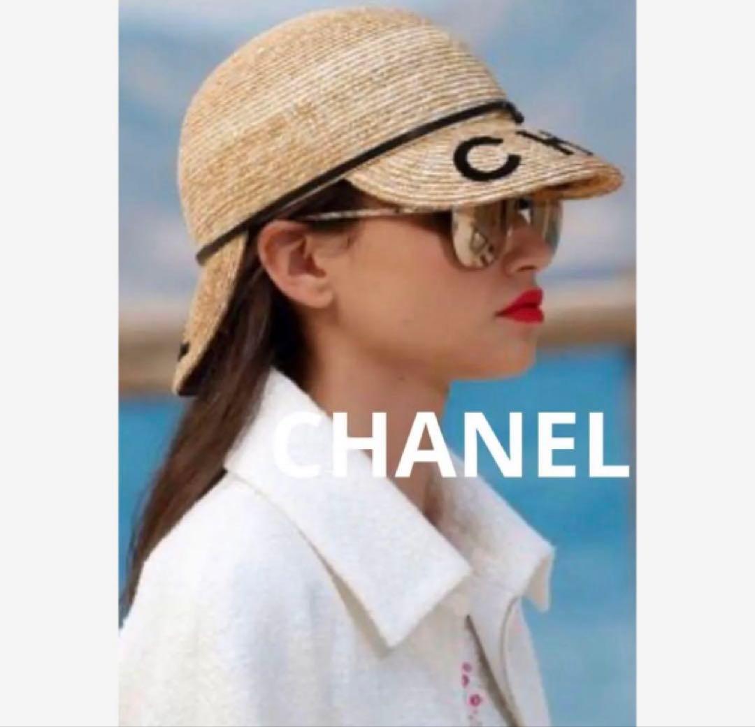 入手困難　CHANEL ストローハット　麦わら帽子　美品