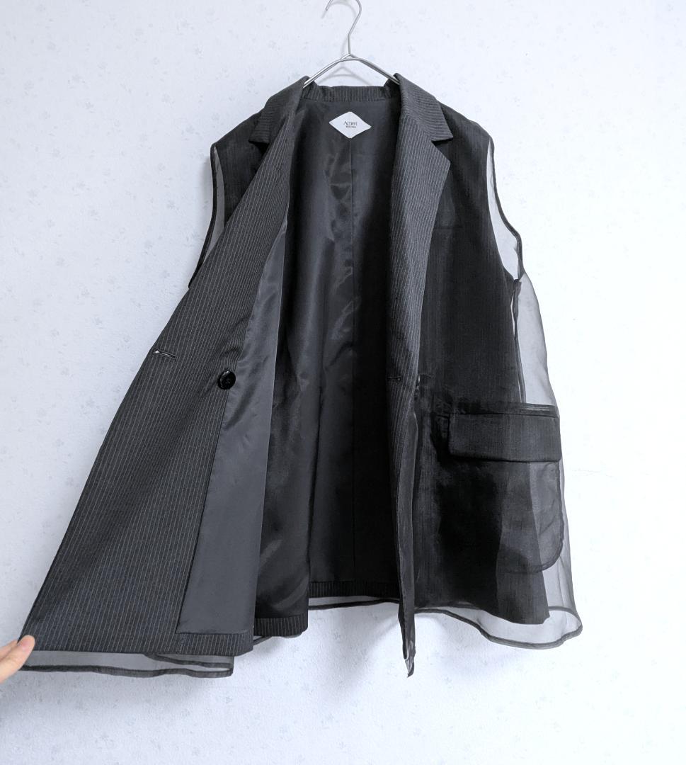 トップス Ameri MEDI SHEER DOCKING LADY LIKE VEST