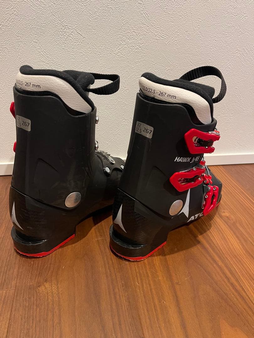 HEAD JOY ジュニア スキー板 117cm ストック ATOMIC ブーツ