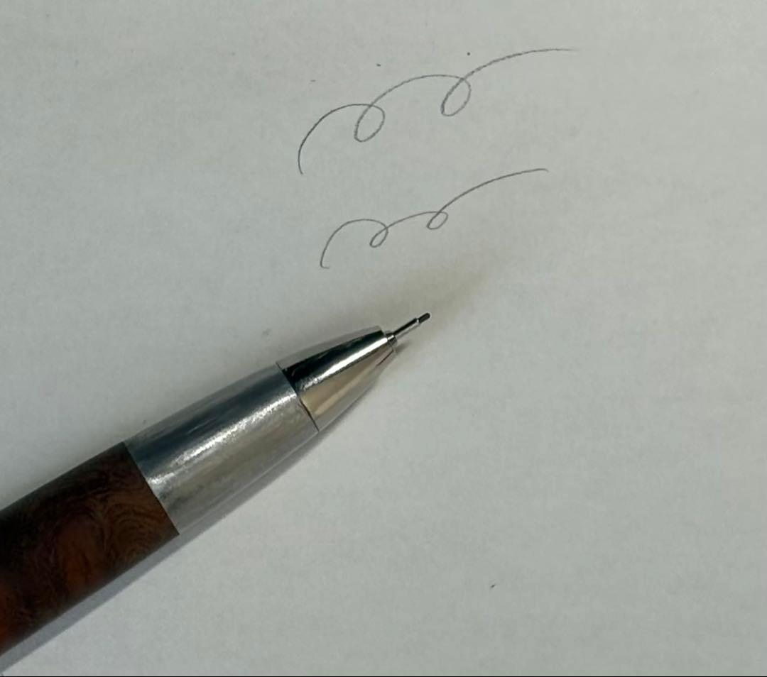 ボナンペン　花梨瘤杢　斑紋金具風　シャーペン0.5 おまけ付き