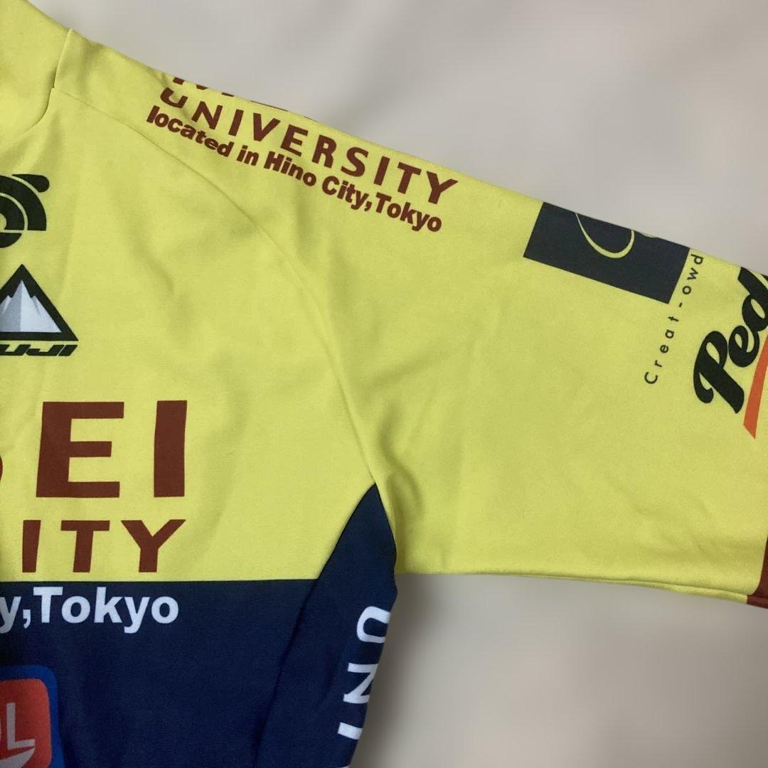 g84)美品スキンスーツ　サイクルジャージ　明誠大学　Sサイズ　バットあり
