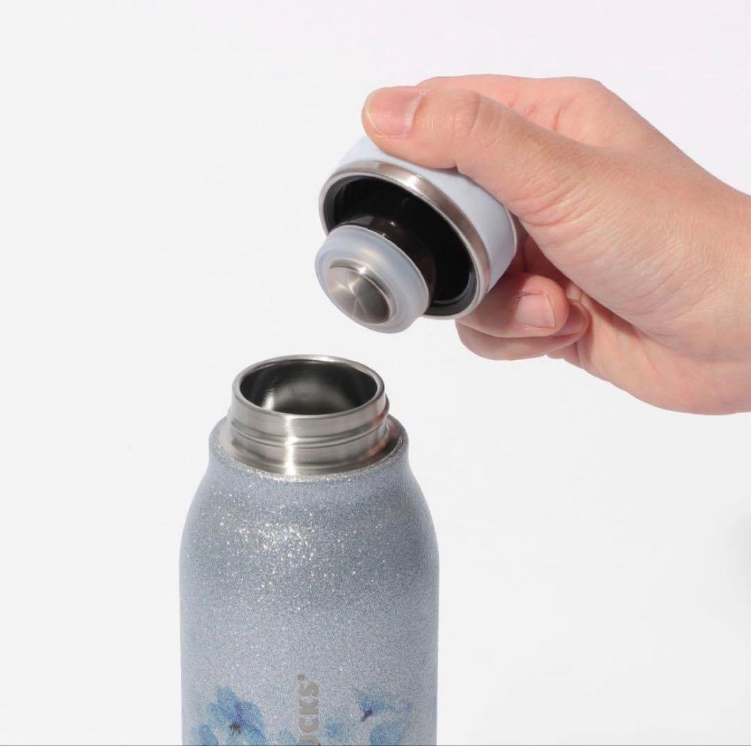 STARBUCKS ステンレスボトルグリッターエアリーブルー　バッグ