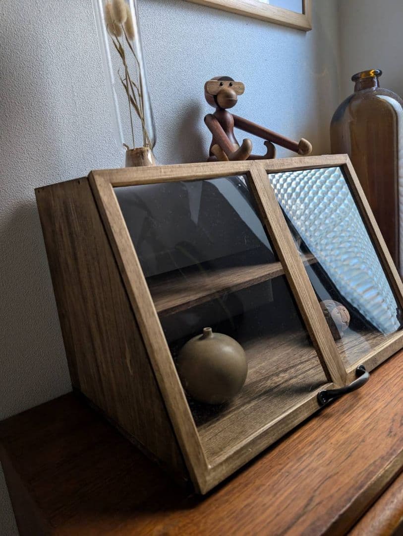 えとぅ様分 おうちdeCafe☆ 木製扉付きブレッドケース♫おまとめ２点