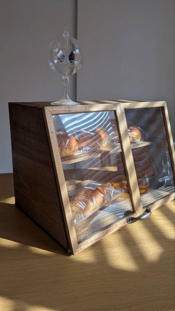 えとぅ様分 おうちdeCafe☆ 木製扉付きブレッドケース♫おまとめ２点