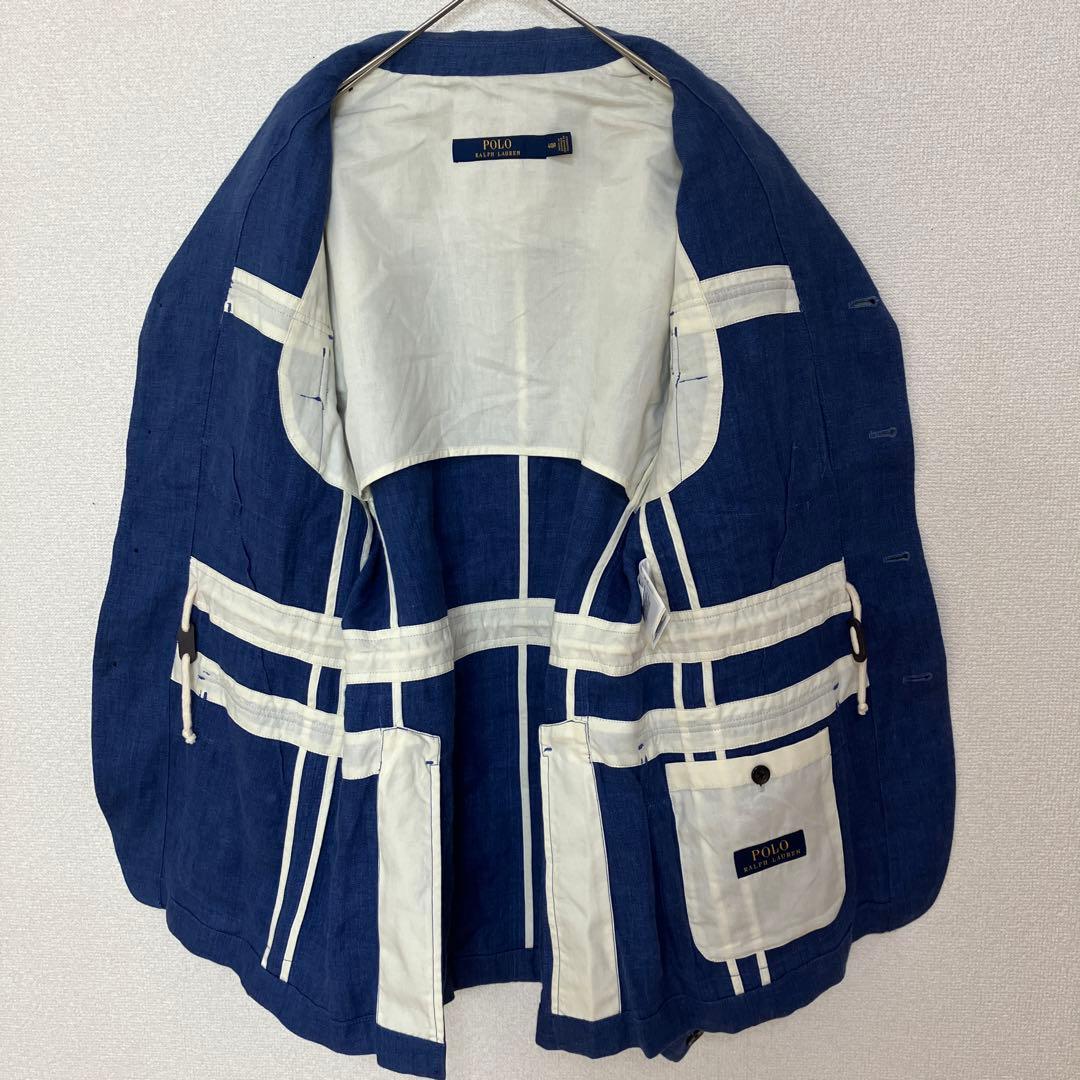 POLO RALPH LAURENジャケット　麻100% ネイビー　サイズ40R