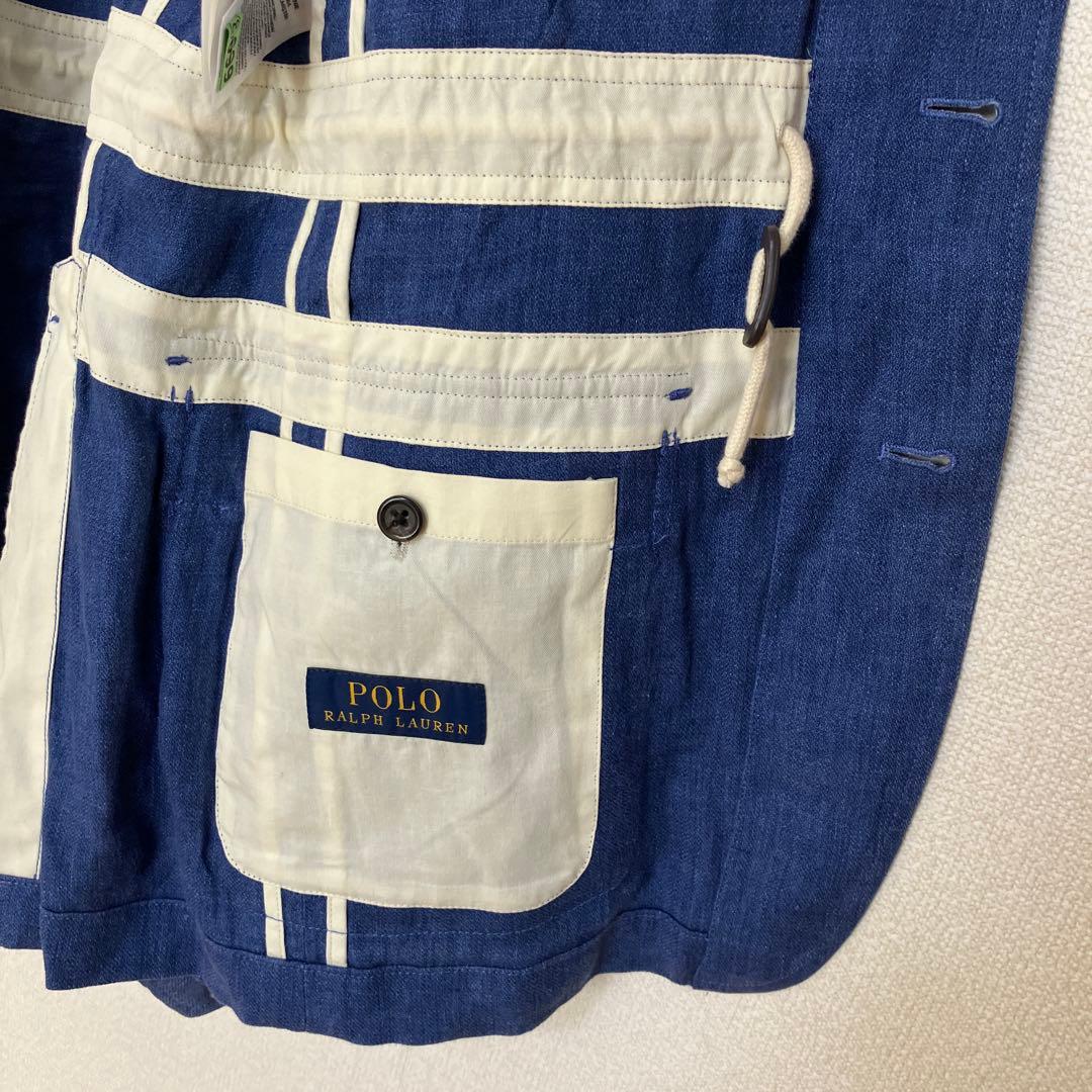 POLO RALPH LAURENジャケット　麻100% ネイビー　サイズ40R