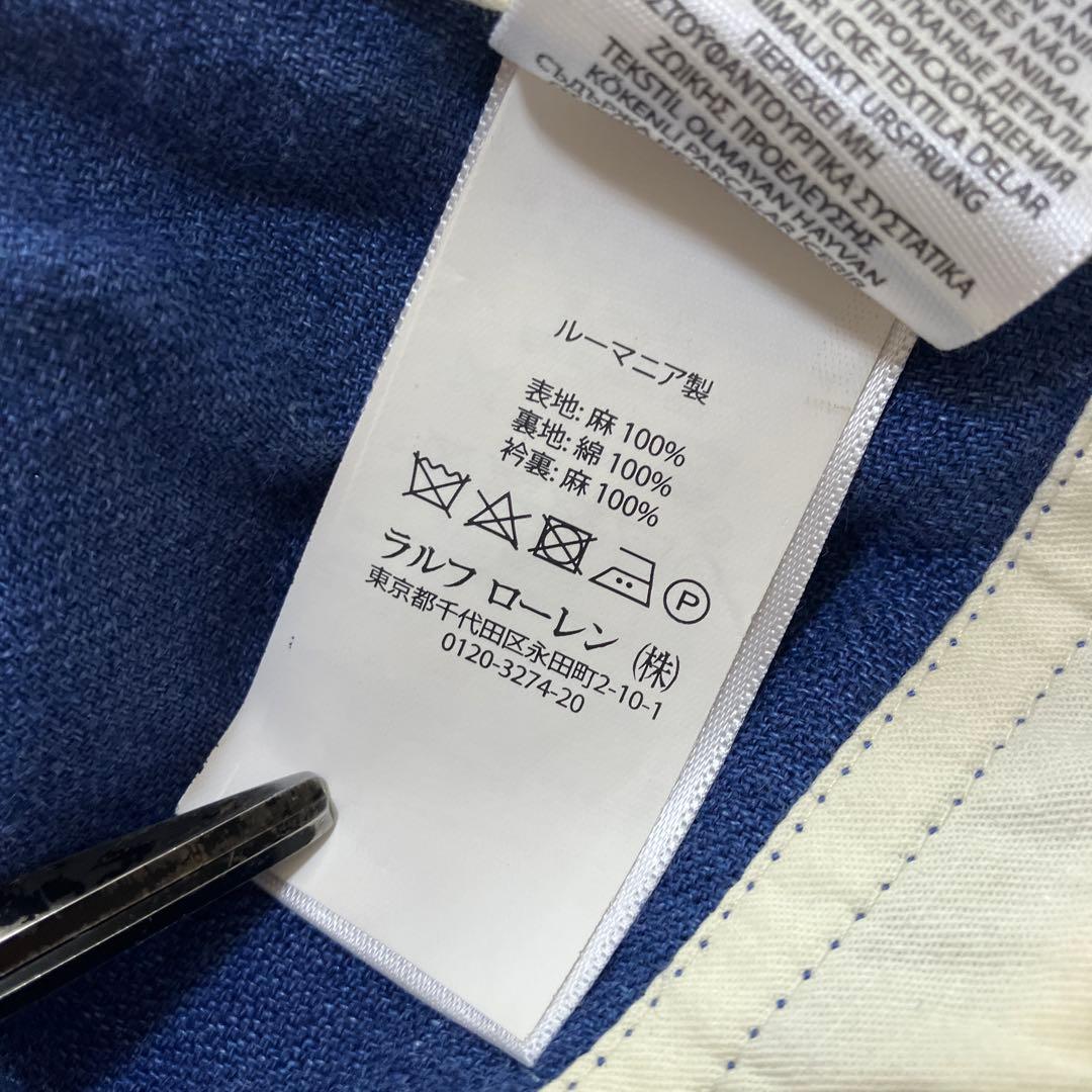 POLO RALPH LAURENジャケット　麻100% ネイビー　サイズ40R