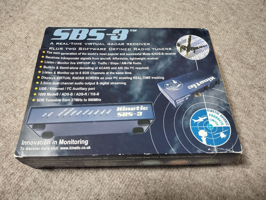 Kinetic バーチャルレーダー SBS-3 受信機