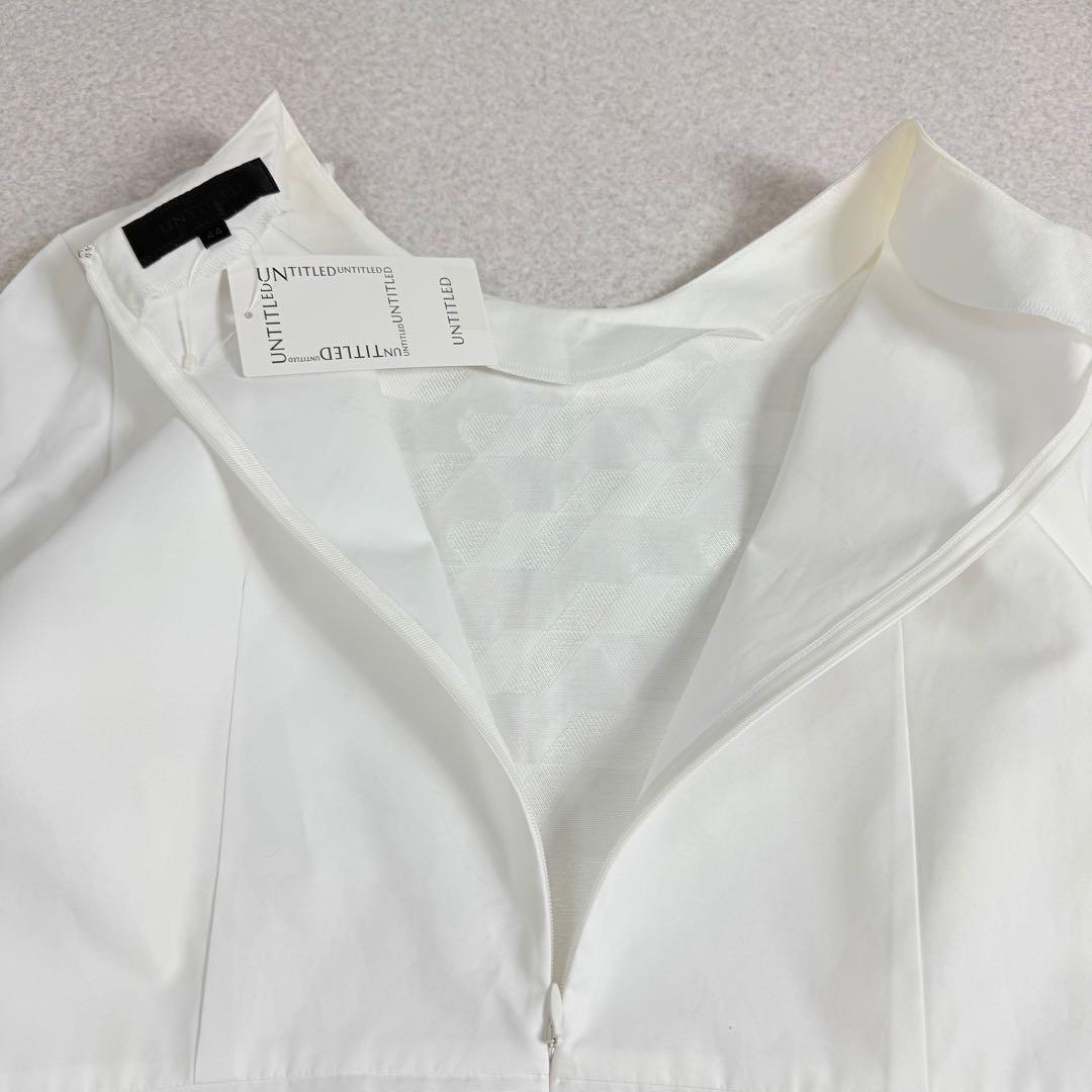 《新品タグ付き》UNTITLED アンタイトル　ジャガードフリル　ブラウス　3L