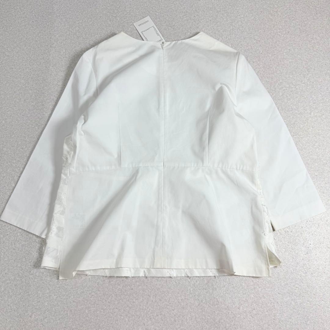 《新品タグ付き》UNTITLED アンタイトル　ジャガードフリル　ブラウス　3L