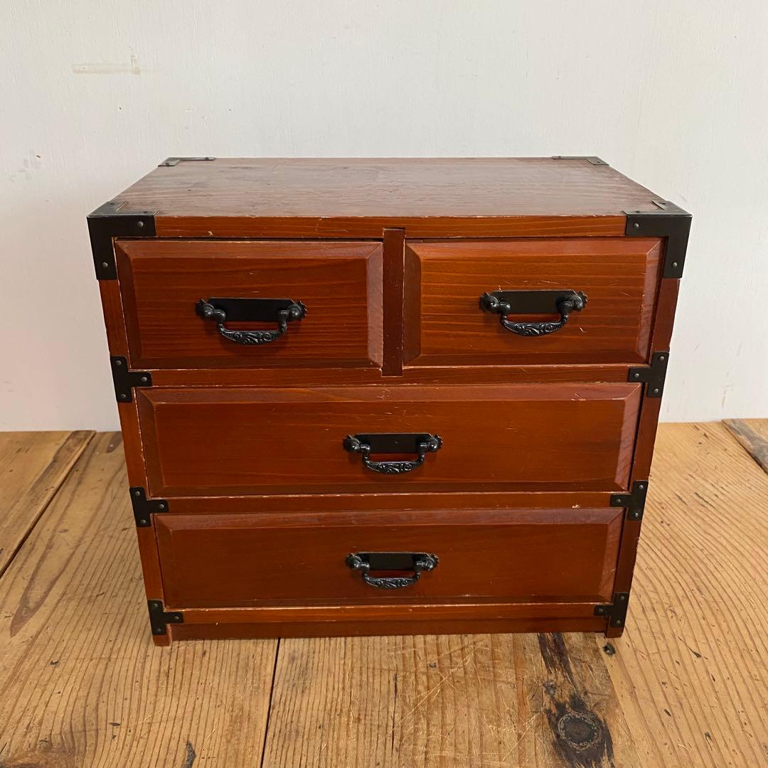 5点セット 小引き出し 裁縫箱 小物入れ 茶箪笥 昭和レトロ z906