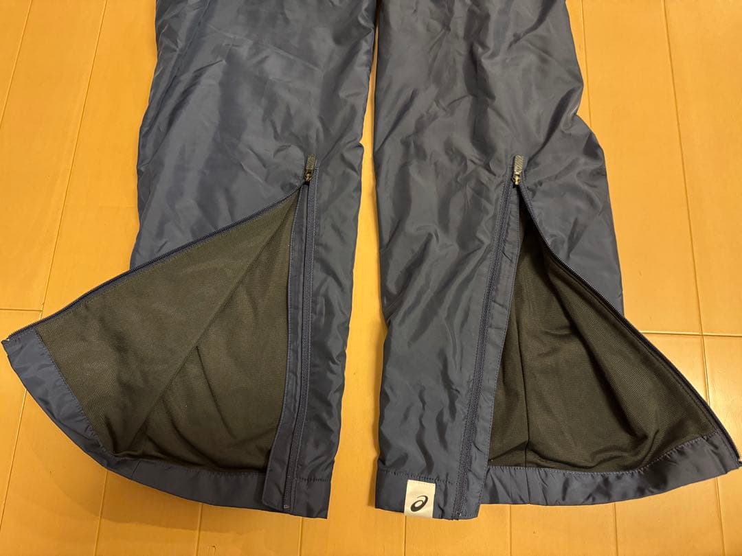 asicsアシックス　ウィンドブレーカー　上下セット　ネイビー　M