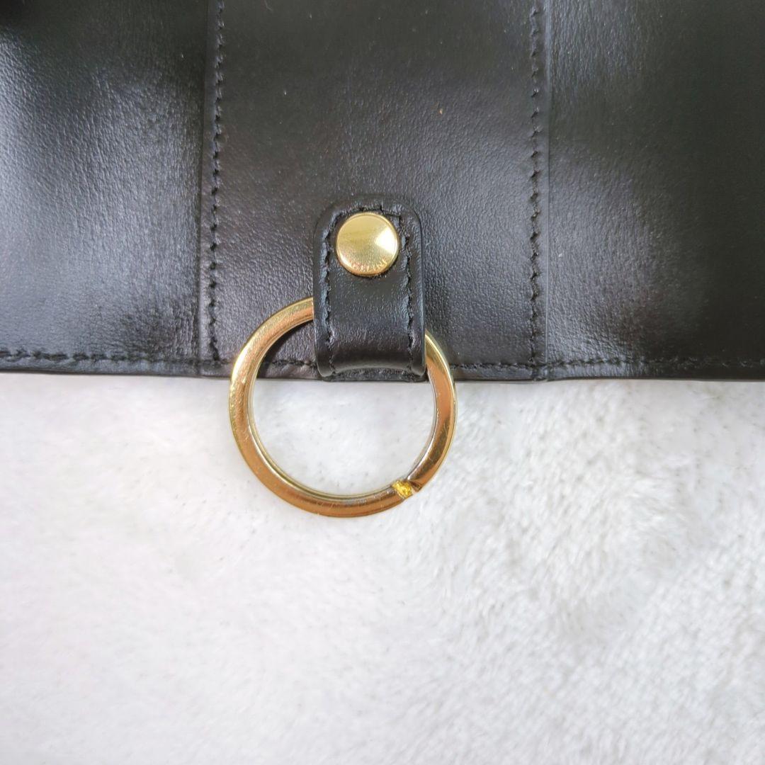 CELINE　トリオンフ シャイニー カーフ 6連 ゴールド キーケース