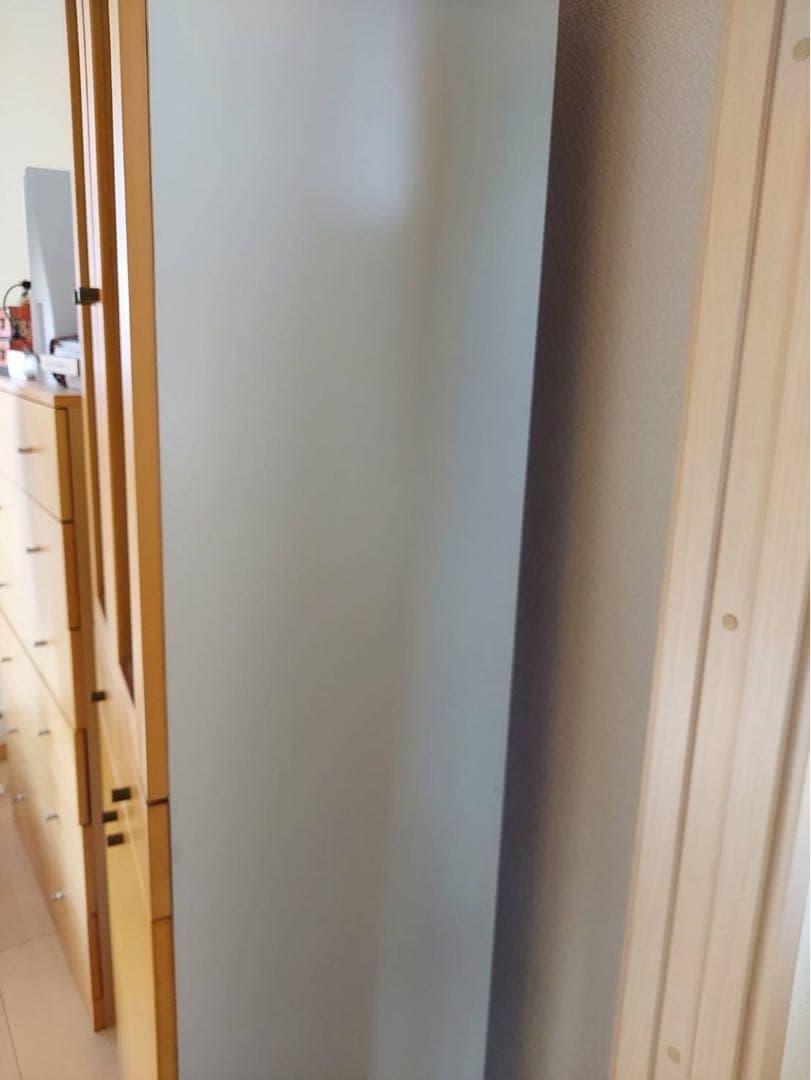 【3/15廃棄処分】無印良品　木製食器棚 ガラス扉付き