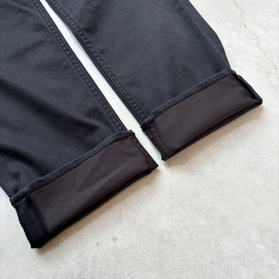 マスターバニーエディション ストレッチロングパンツ ロゴ メンズ5 黒 ゴルフ