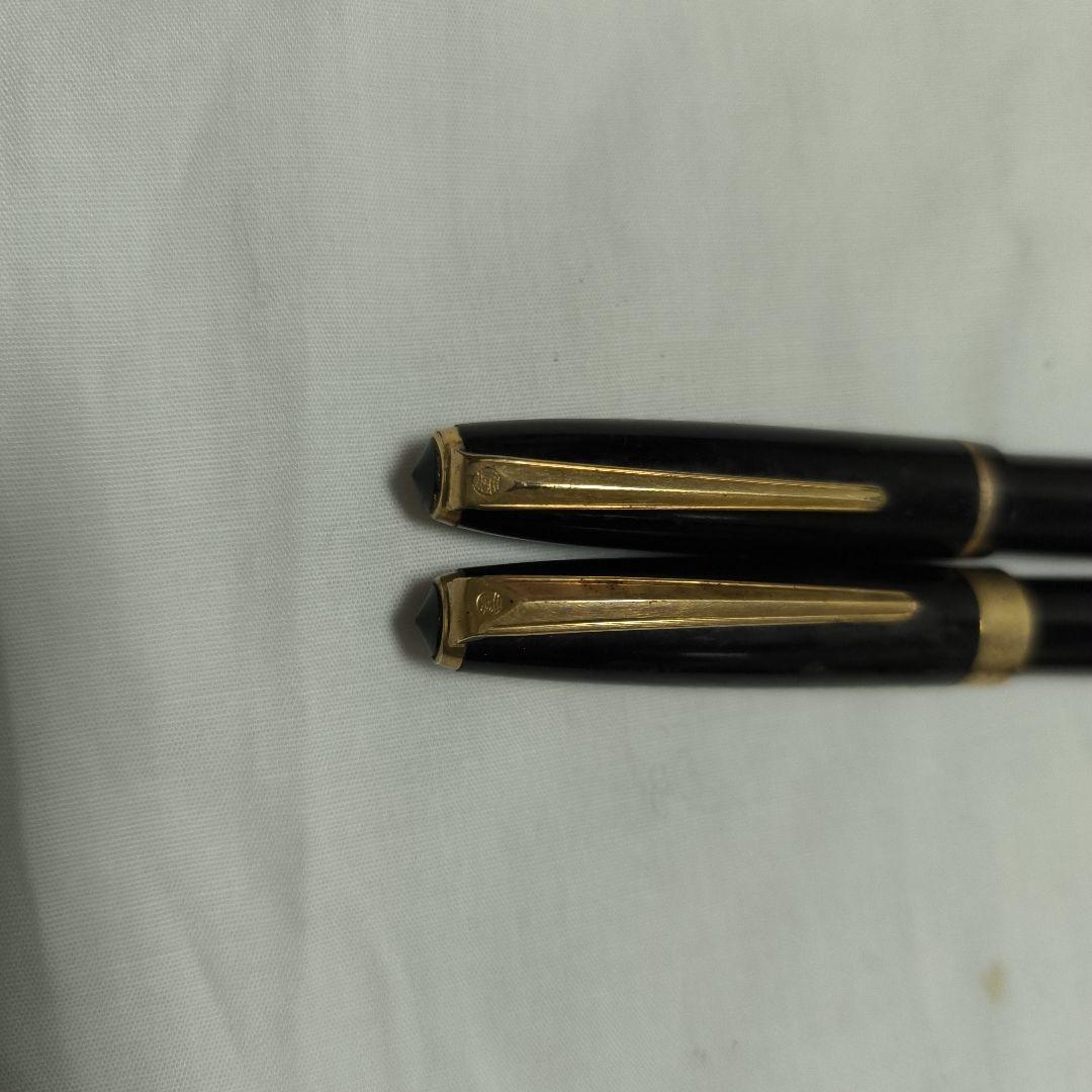 PLATINUM 万年筆2本セット ビンテージ　K14