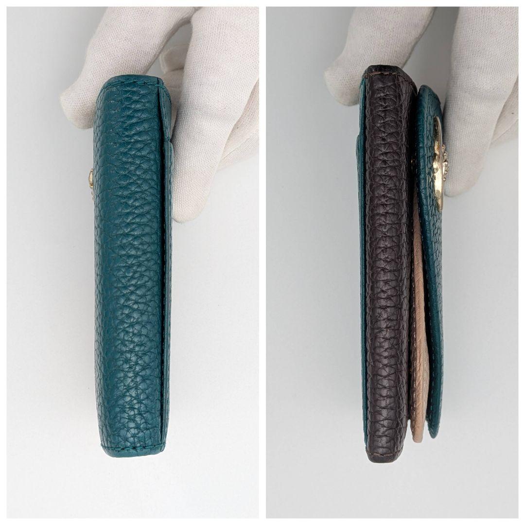 ヴィヴィアンウエストウッド ダブルフラップ キーケース 緑 4連 カードケース