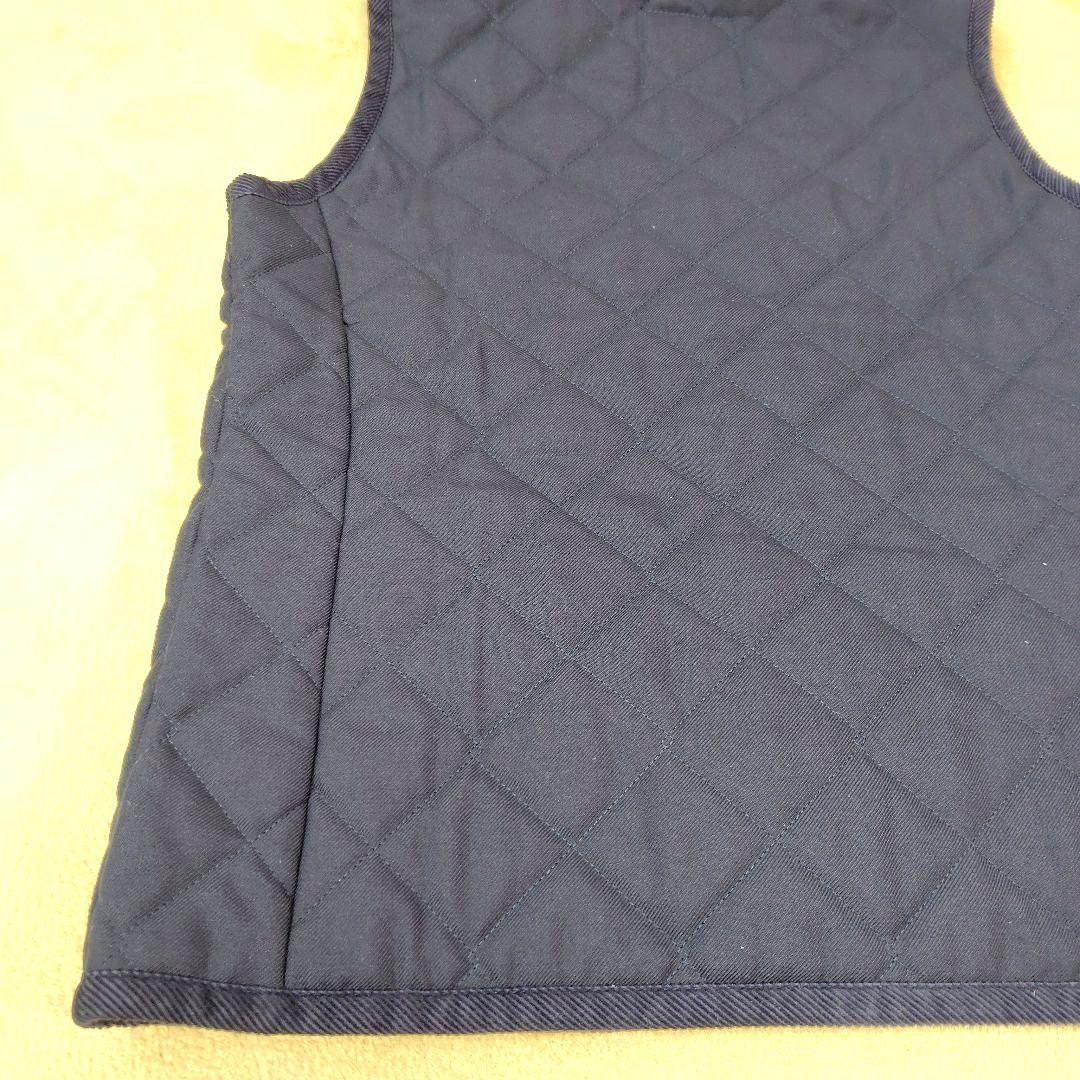 極美品 ラベンハム キルティングダウンベスト パーカー 38 ネイビー グリーン