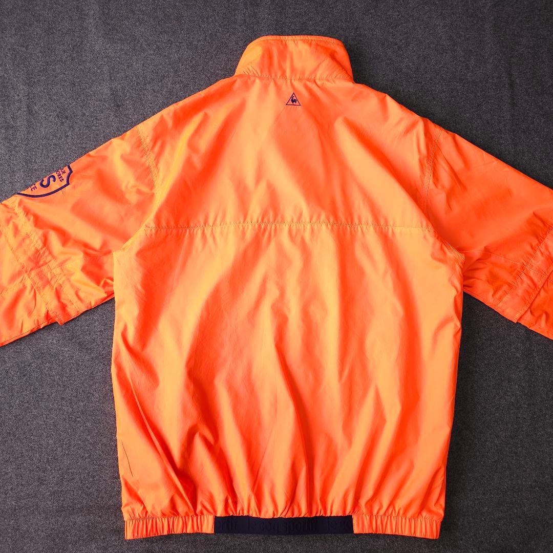 美品 春ブルゾン ルコックゴルフ 2WAY 長袖ナイロンジャケット L メッシュ