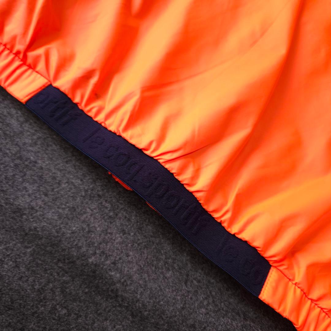 美品 春ブルゾン ルコックゴルフ 2WAY 長袖ナイロンジャケット L メッシュ