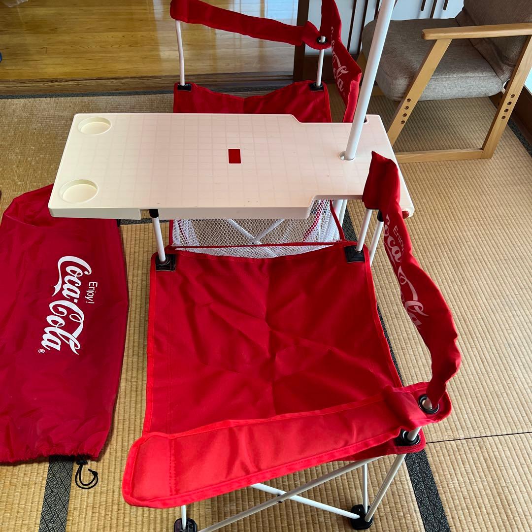 [懸賞当選品]コカコーラ　オリンピックコラボ ツインチェアー&パラソル