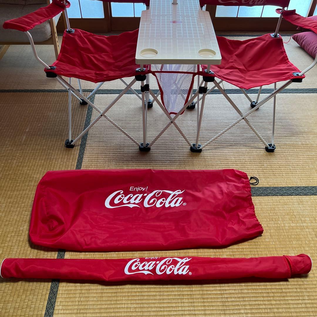 [懸賞当選品]コカコーラ　オリンピックコラボ ツインチェアー&パラソル