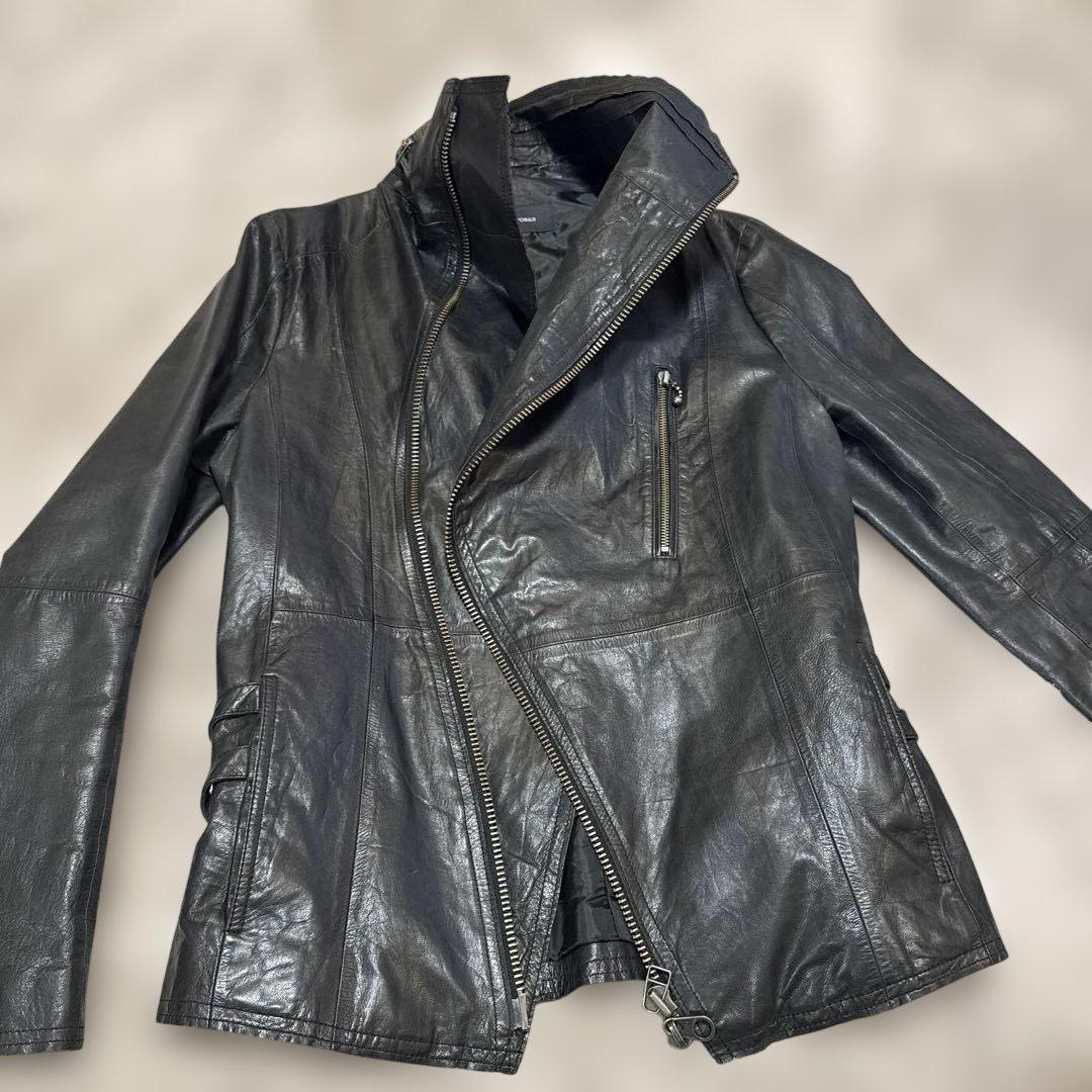 本革 レア MANIAC WORKS レザージャケット 羊革