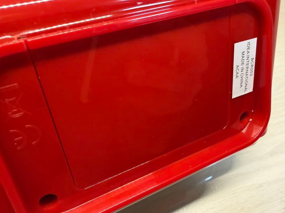 [希少]BRUNO LCDレトロアラームクロックS BCR003 レッド