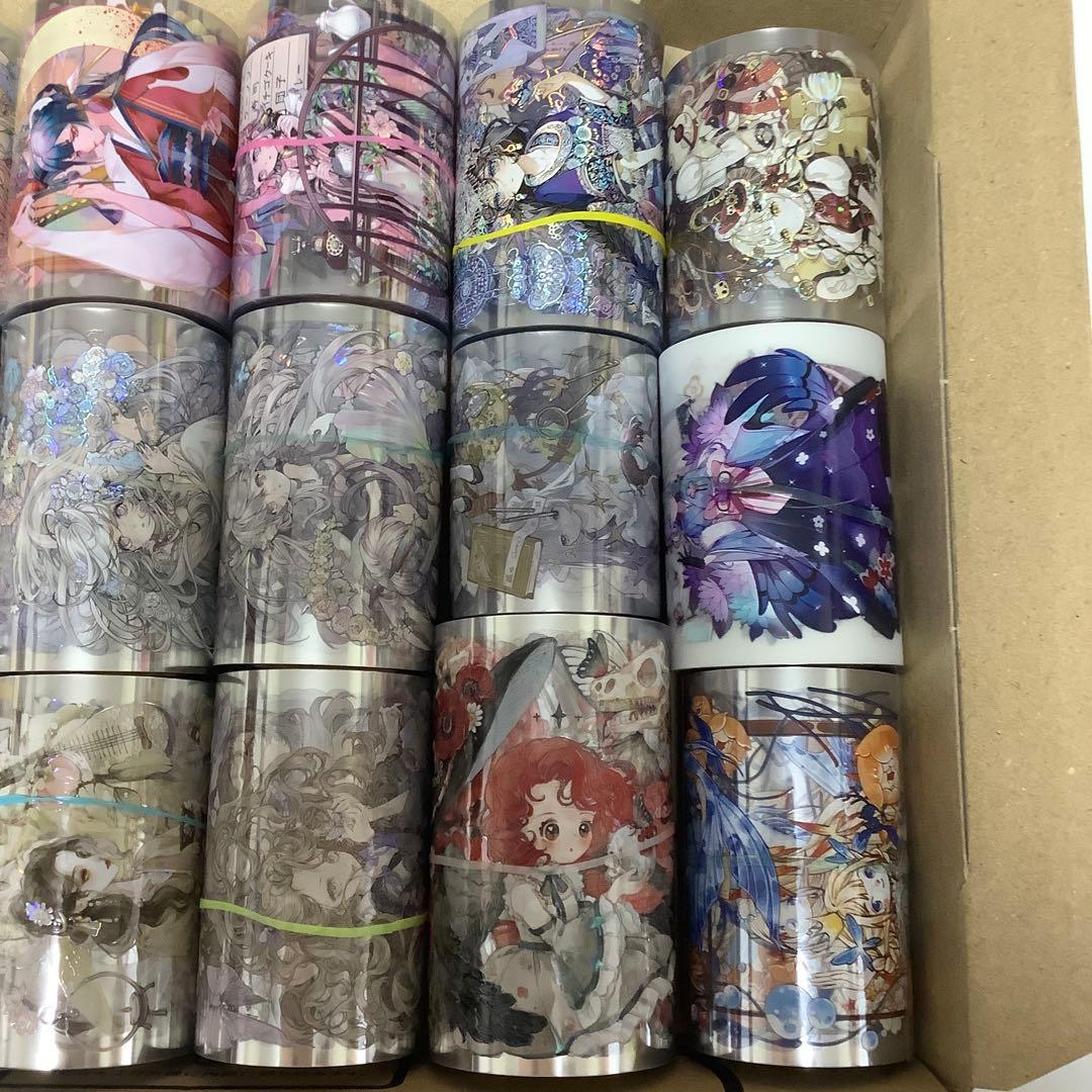 中古海外マステ　人物マステ　PETマステ　まとめ売り　一木一横様