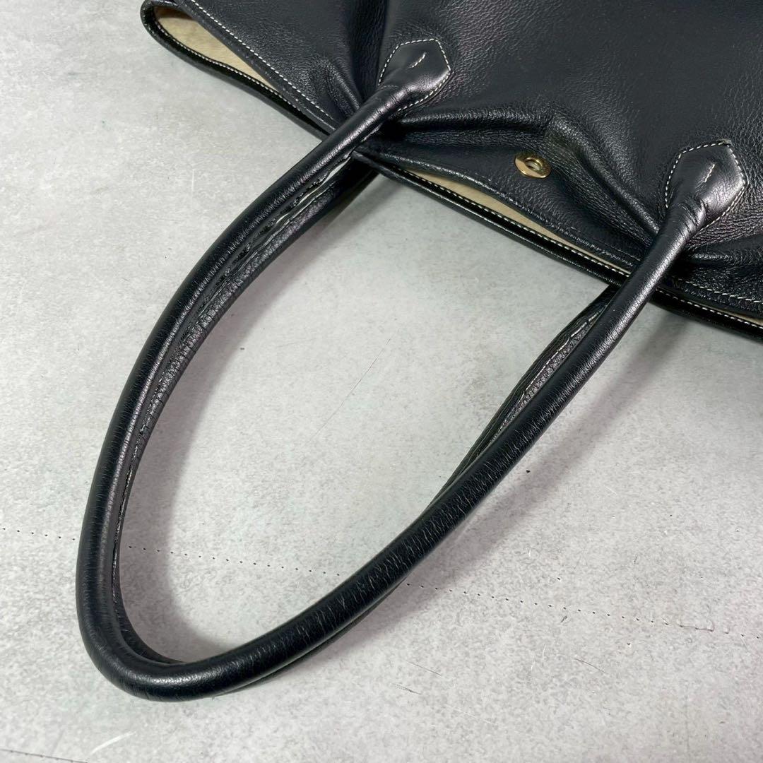 シセイ 946 トートバッグ オールレザー A4可 肩掛け ブラック ビジネス