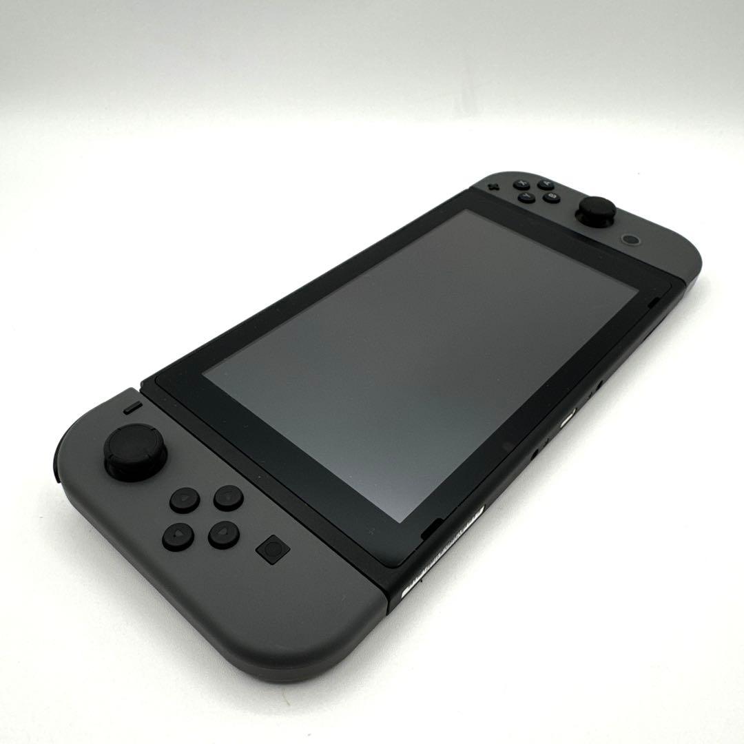 未使用級Nintendo Switch 本体 グレー バッテリー強化版 プロコン