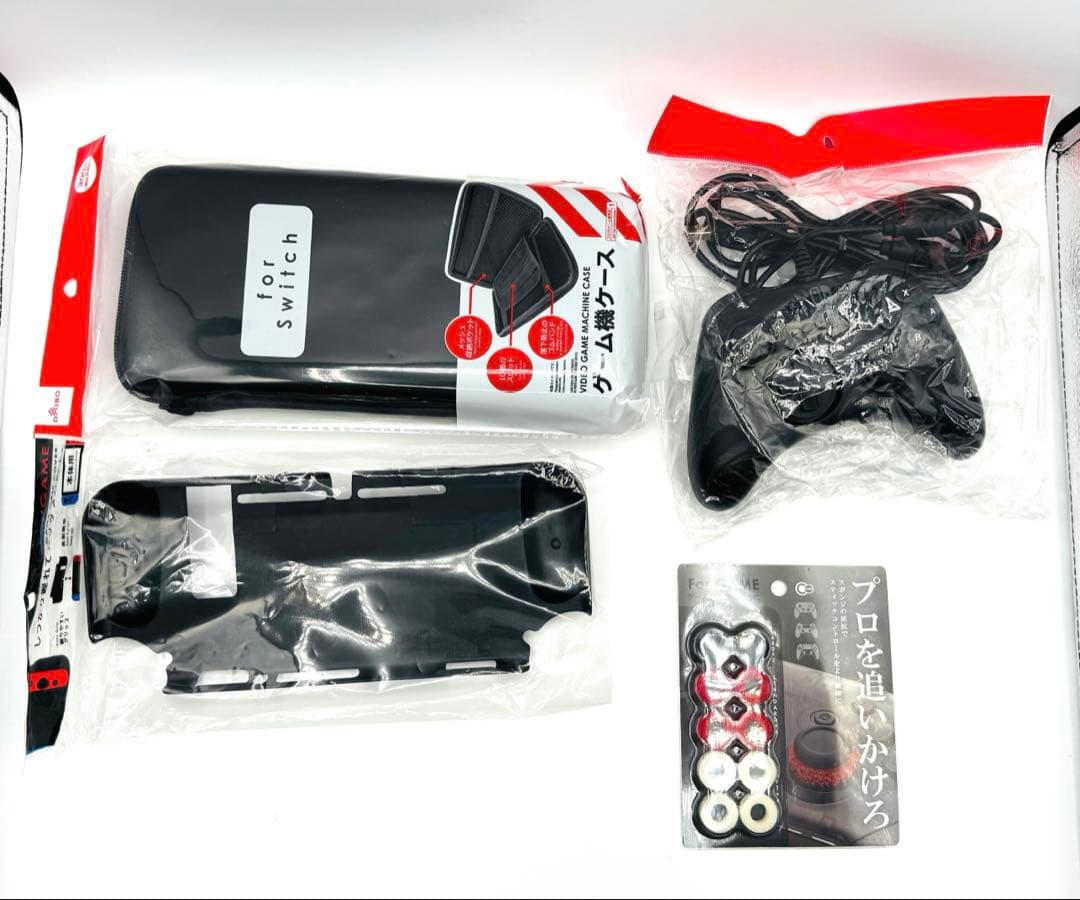 未使用級Nintendo Switch 本体 グレー バッテリー強化版 プロコン