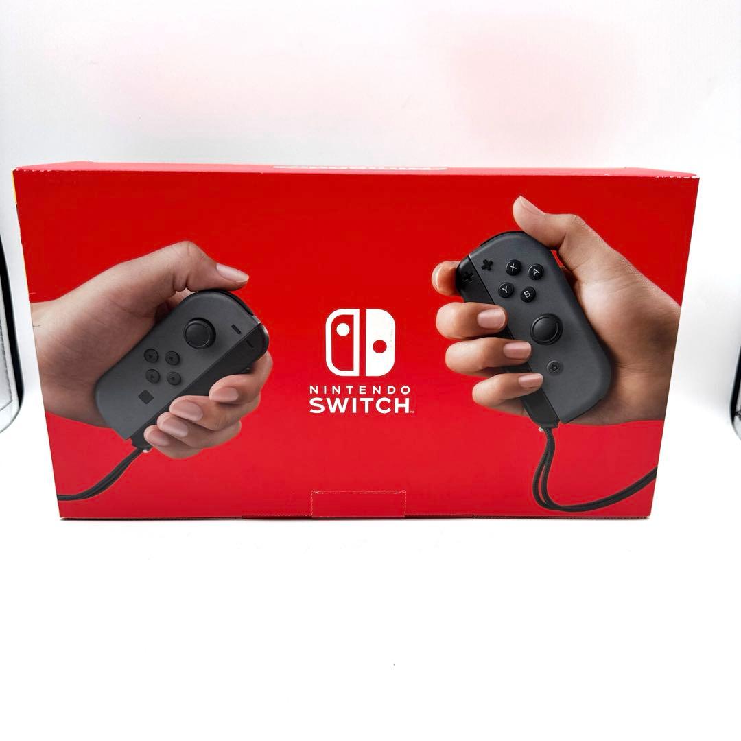 未使用級Nintendo Switch 本体 グレー バッテリー強化版 プロコン