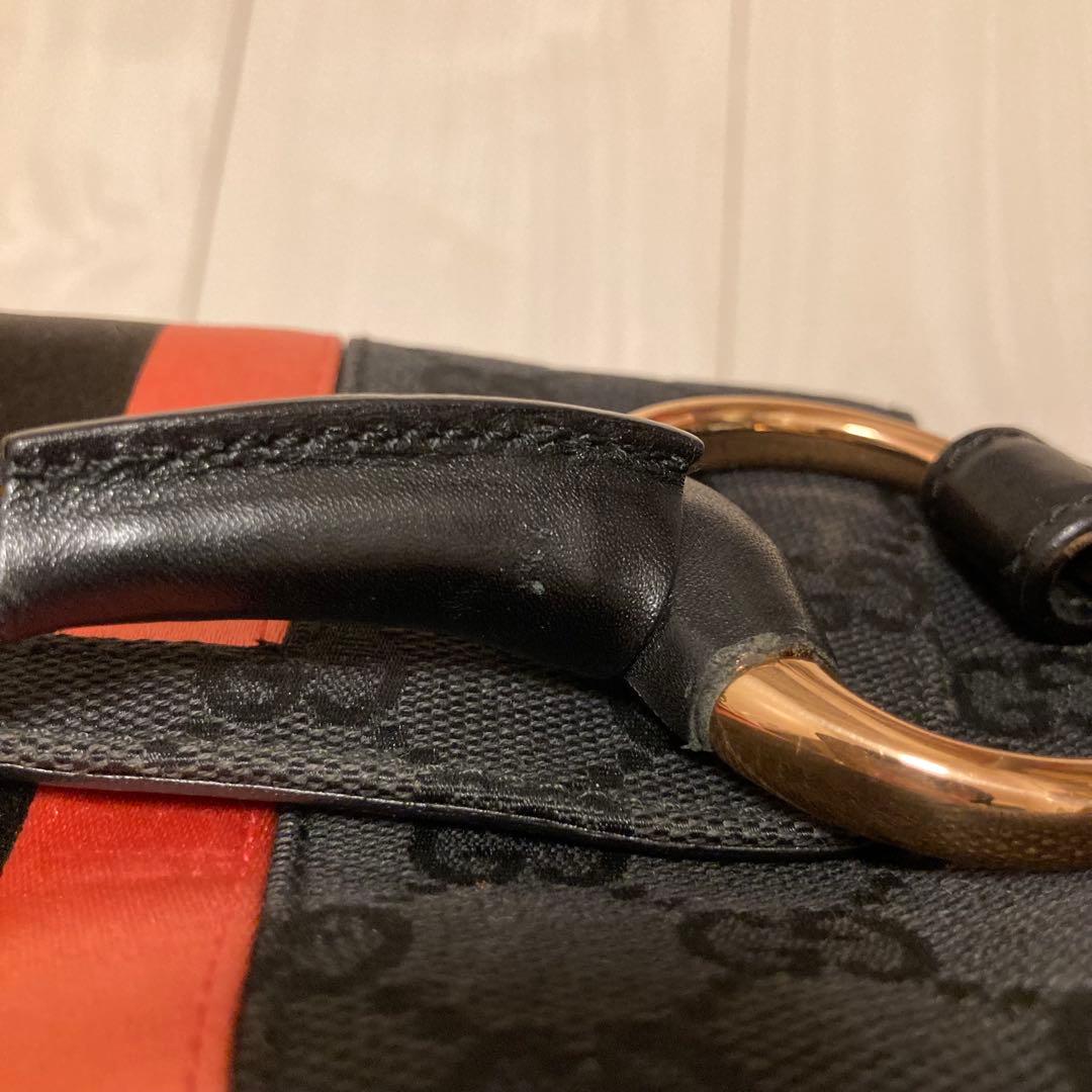 GUCCI バッグ　ハンドバッグ　限定　ピンク　ホースビット　ハミ　グッチ