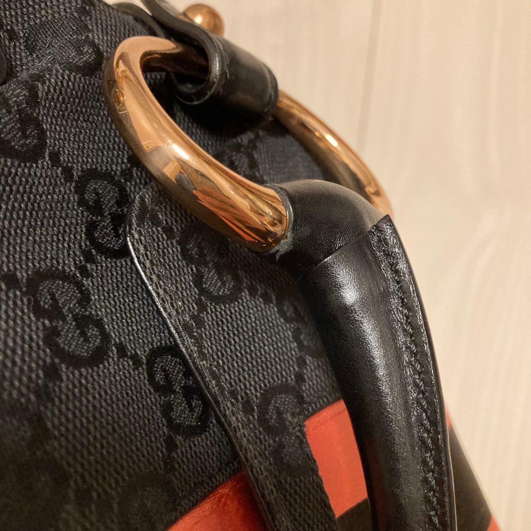 GUCCI バッグ　ハンドバッグ　限定　ピンク　ホースビット　ハミ　グッチ