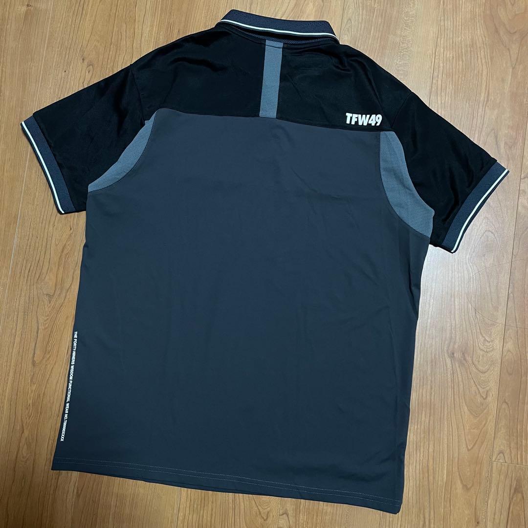 TFW49 ポロシャツ　グレー　L ゴルフ　junhashimoto