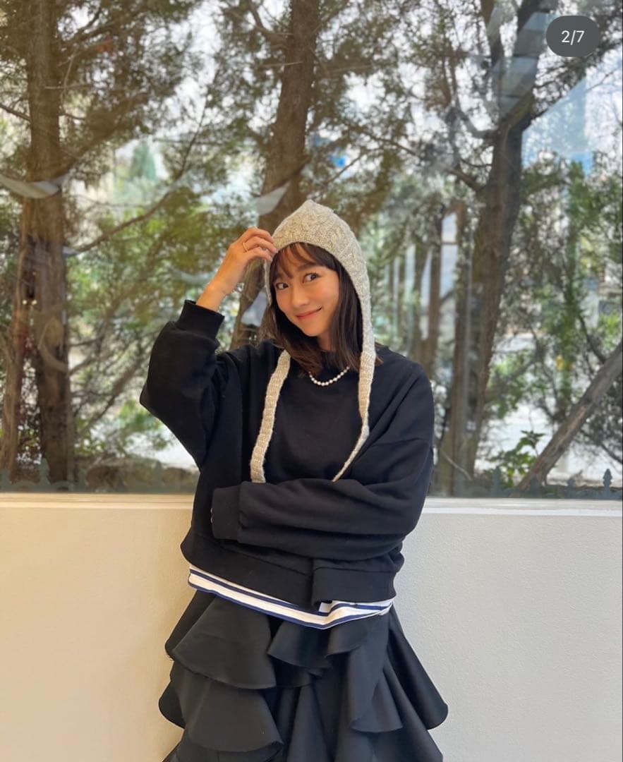 rosymonster ロージーモンスター　ハンドニットケーブルズキン　ニット帽