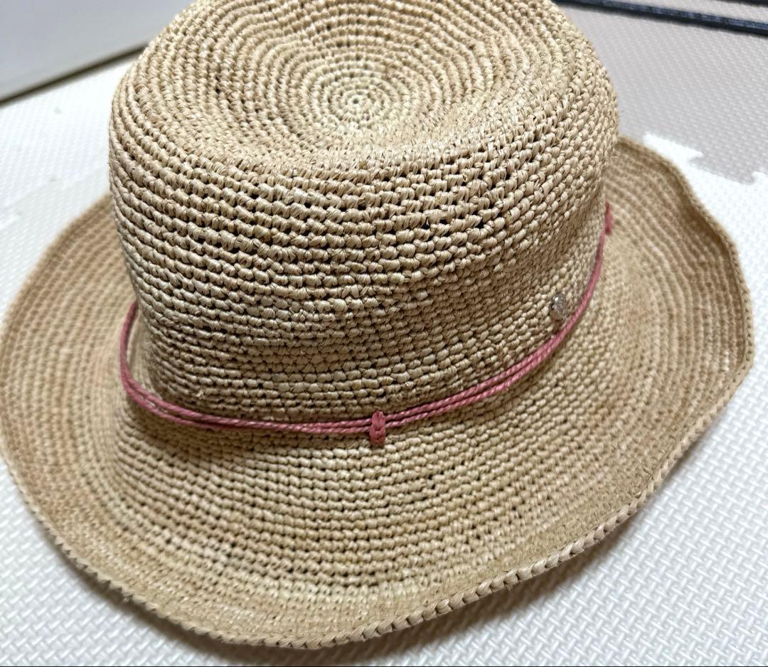 HELEN KAMINSKI 麦わら帽子 ラフィアハット　ベージュ　折りたたみ